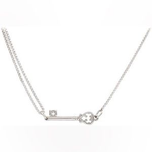 ALEX AND ANI Skeleton Key Pull Chain Necklace